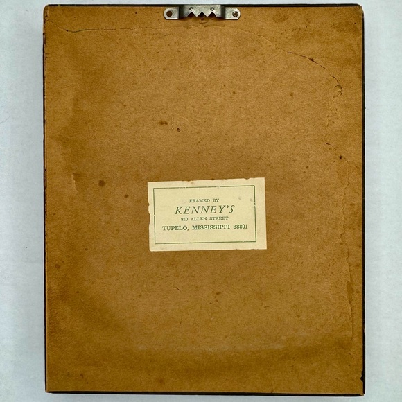 Embroidered Grape Wall Art with Green Frame - Picture 3 of 3